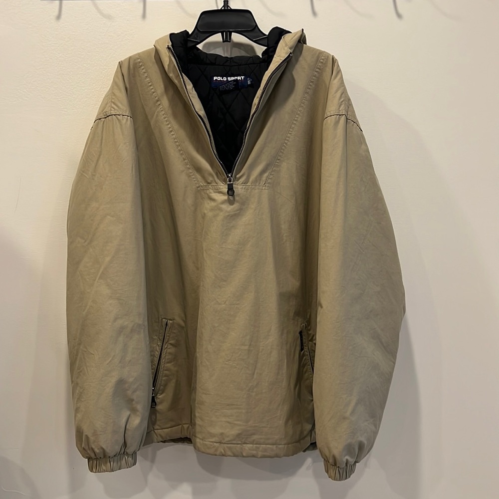 Vintage Polo sport quarter zip, rain coat